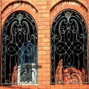 Arched palace window grilles