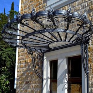 French-style wrought iron canopy