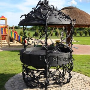 Round grill, 150 cm hearth