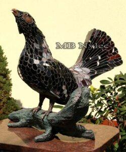 Capercaillie Stained Glass Lamp