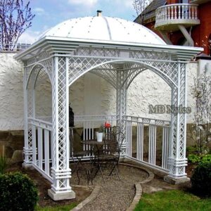 White square garden gazebo