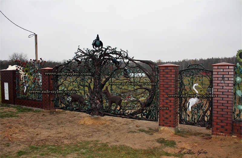 beautiful forged gate