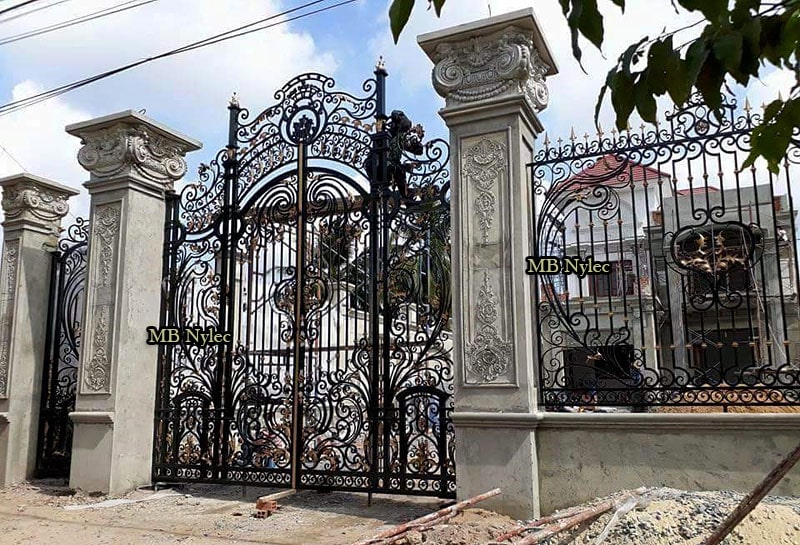 Forged baroque entrance