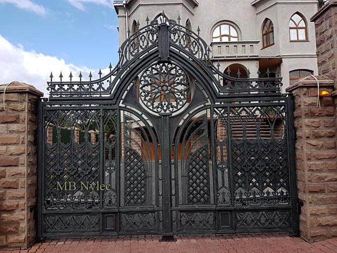 Forged gate in the Gothic style