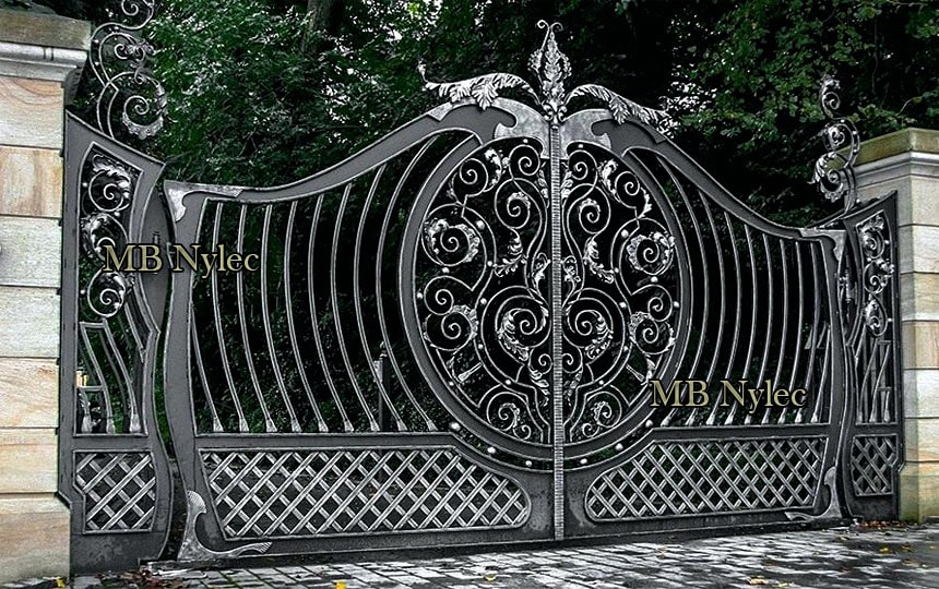 Modern style forged gate