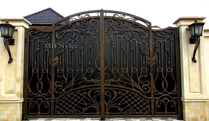 Gate with elements of Art Nouveau