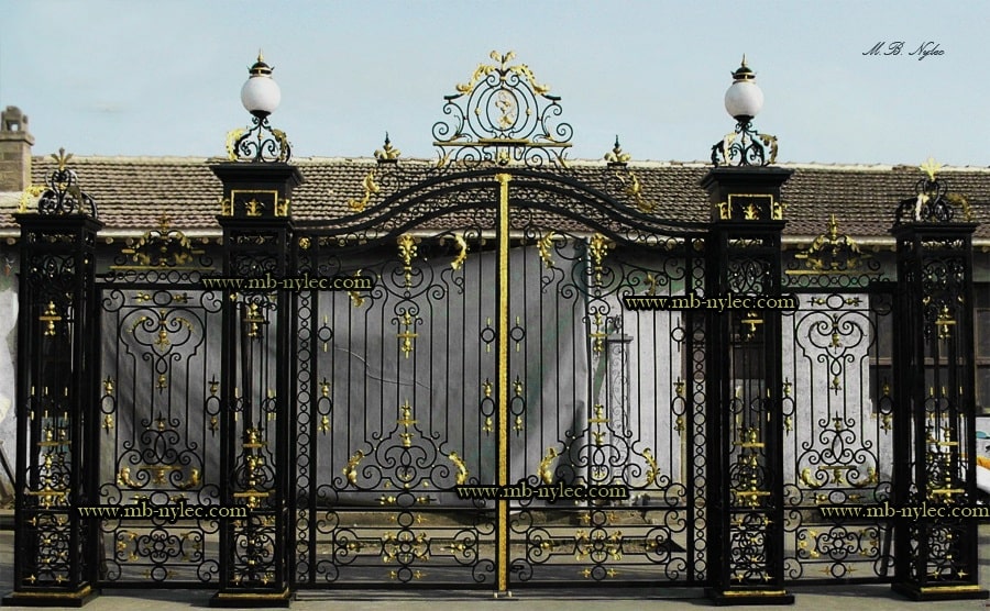 Gate set in a palace style