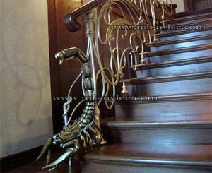 Stair Railing with a Scorpion