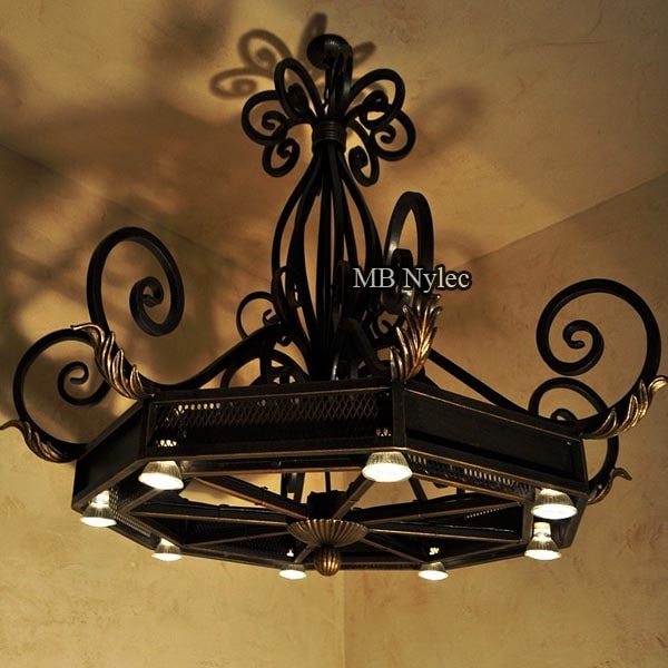 Classic forged chandelier