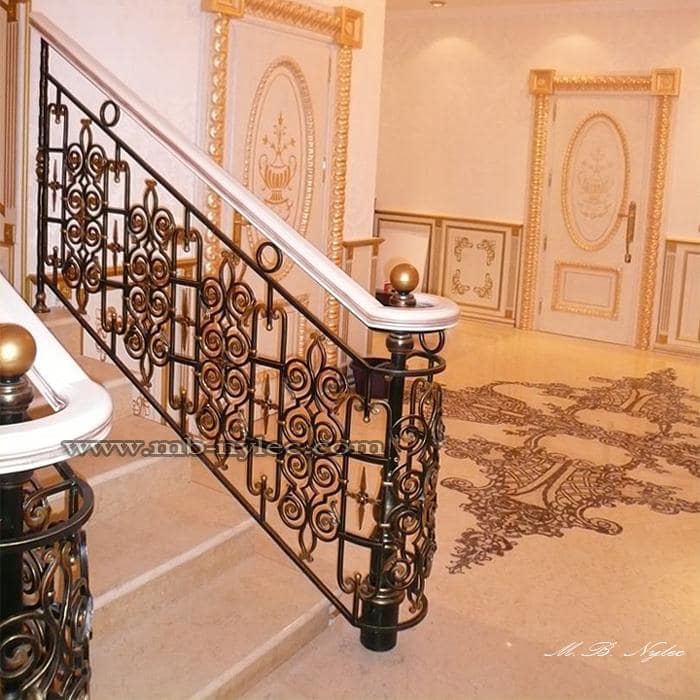 Classic wrought iron railing