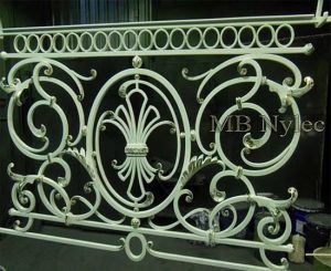 White and Gold Balustrade