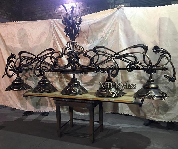 Exclusive forged chandelier