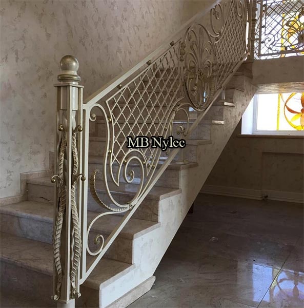 Forged railing with lattice
