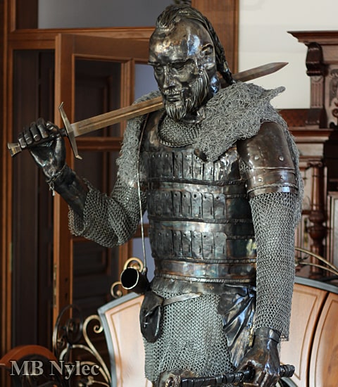 Ragnar Lodbrok - Viking king metal sculpture