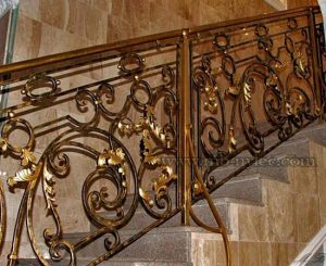 Golden Stair Railing
