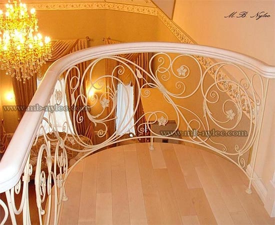 Traditional balustrade in white