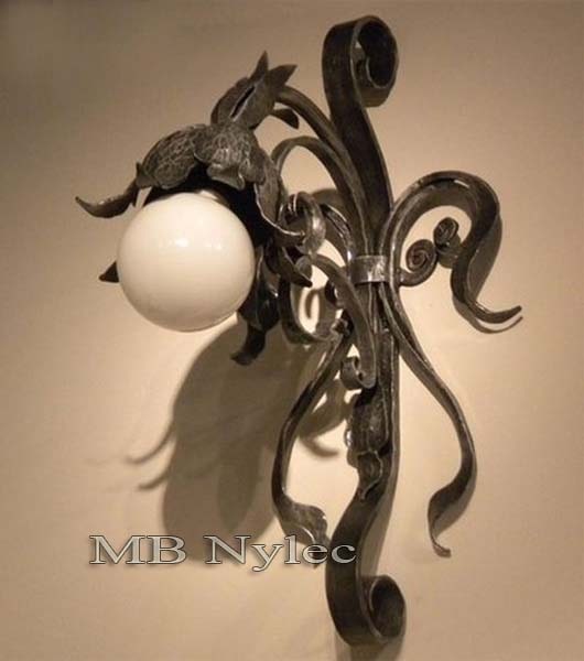 Forged sconce in the form of a flower