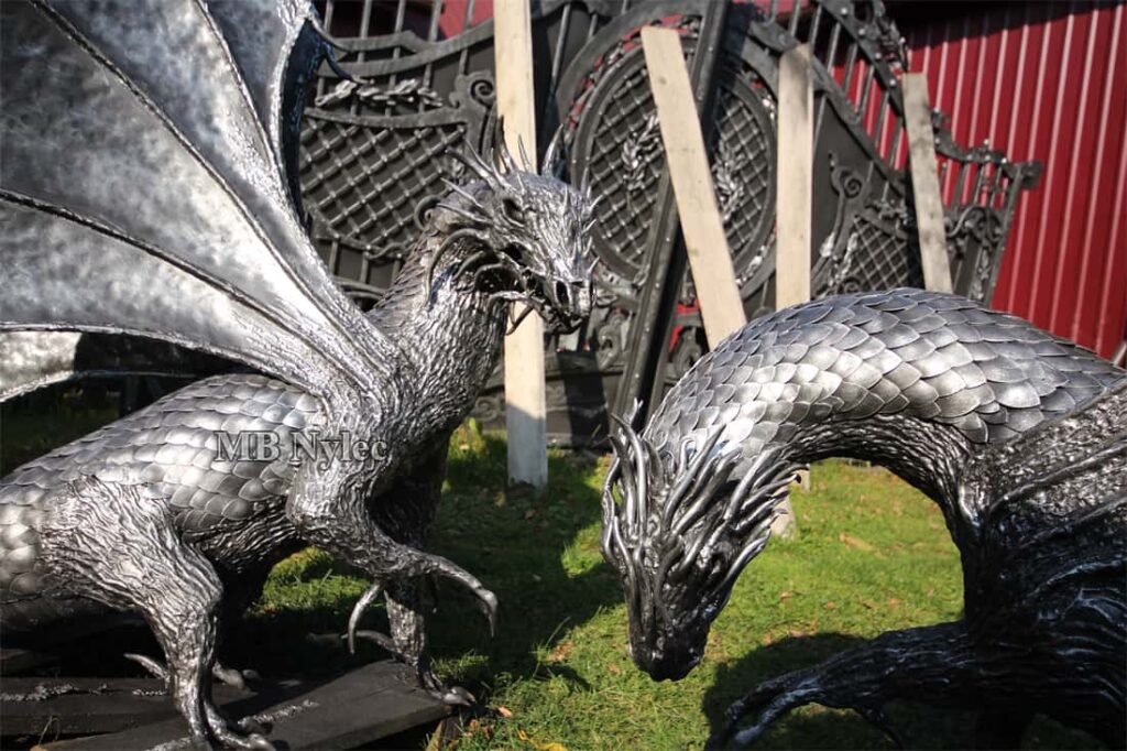 forged metal dragon