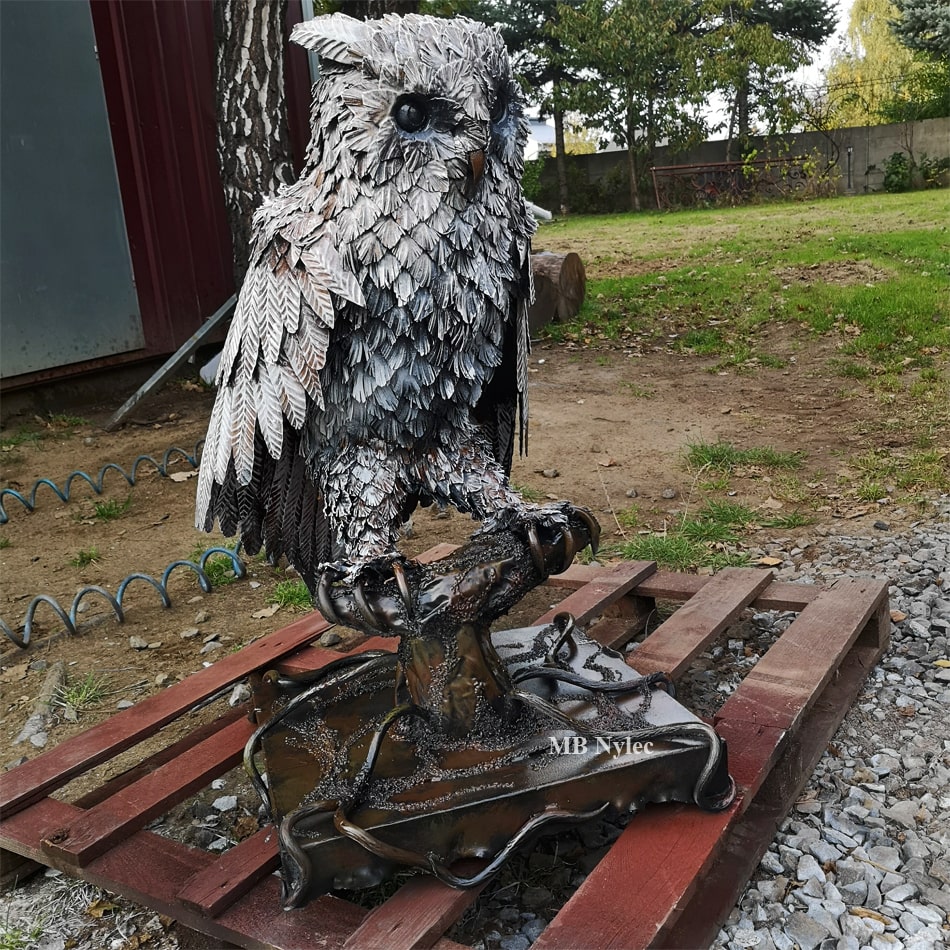 forged-steel-owl-sculpture