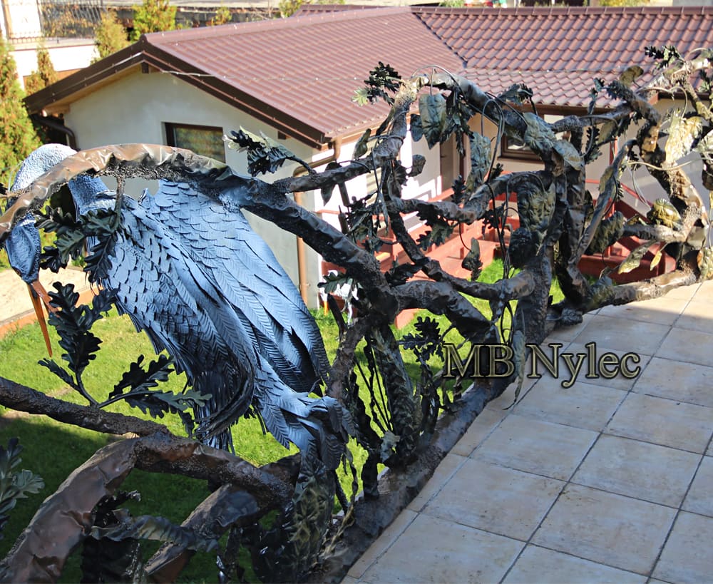 Designer Railing with Herons