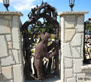 Forged Wicket Gate with Bear