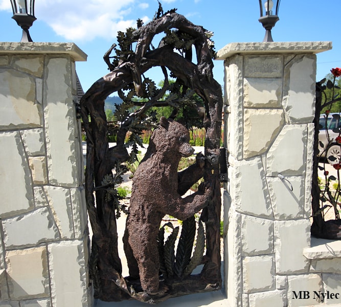 Forged Wicket Gate with Bear