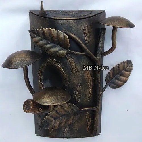 Handmade Letterbox with Leaves