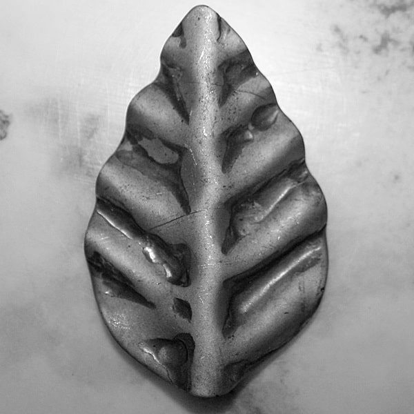 Large Deep-Pressed Rose Leaf
