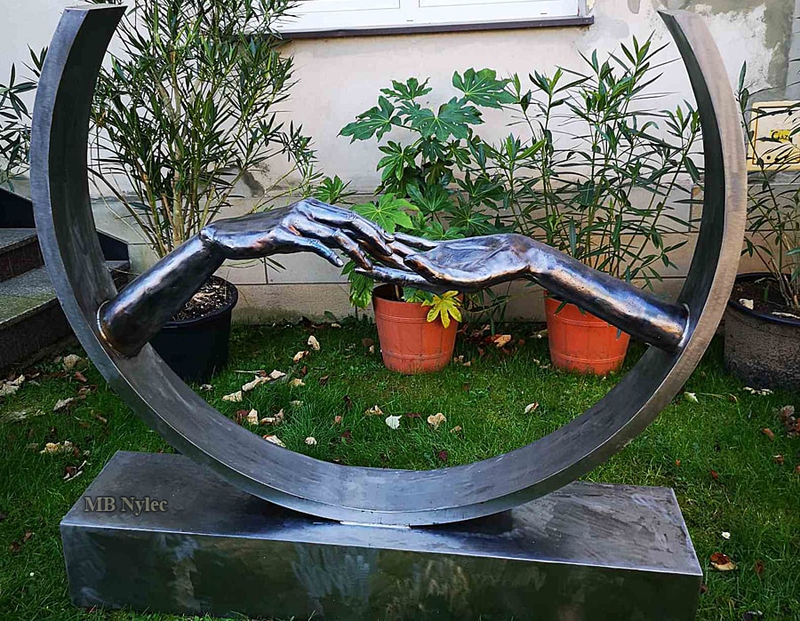 Modern metal sculptures