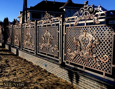 Richly Ornamented Forged Fence
