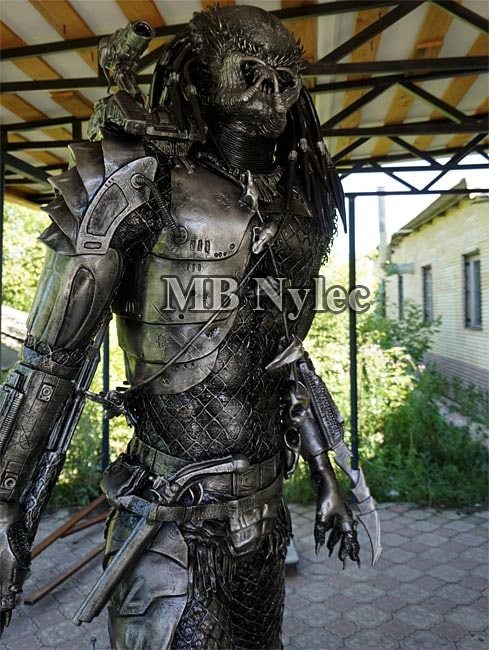 Steel Predator figure Z74 standing in the forge yard