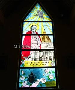 St John Paul II Stained Glass