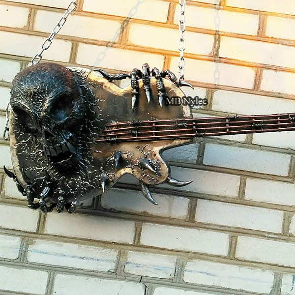 Loft Wall Decor – Guitar with Skull